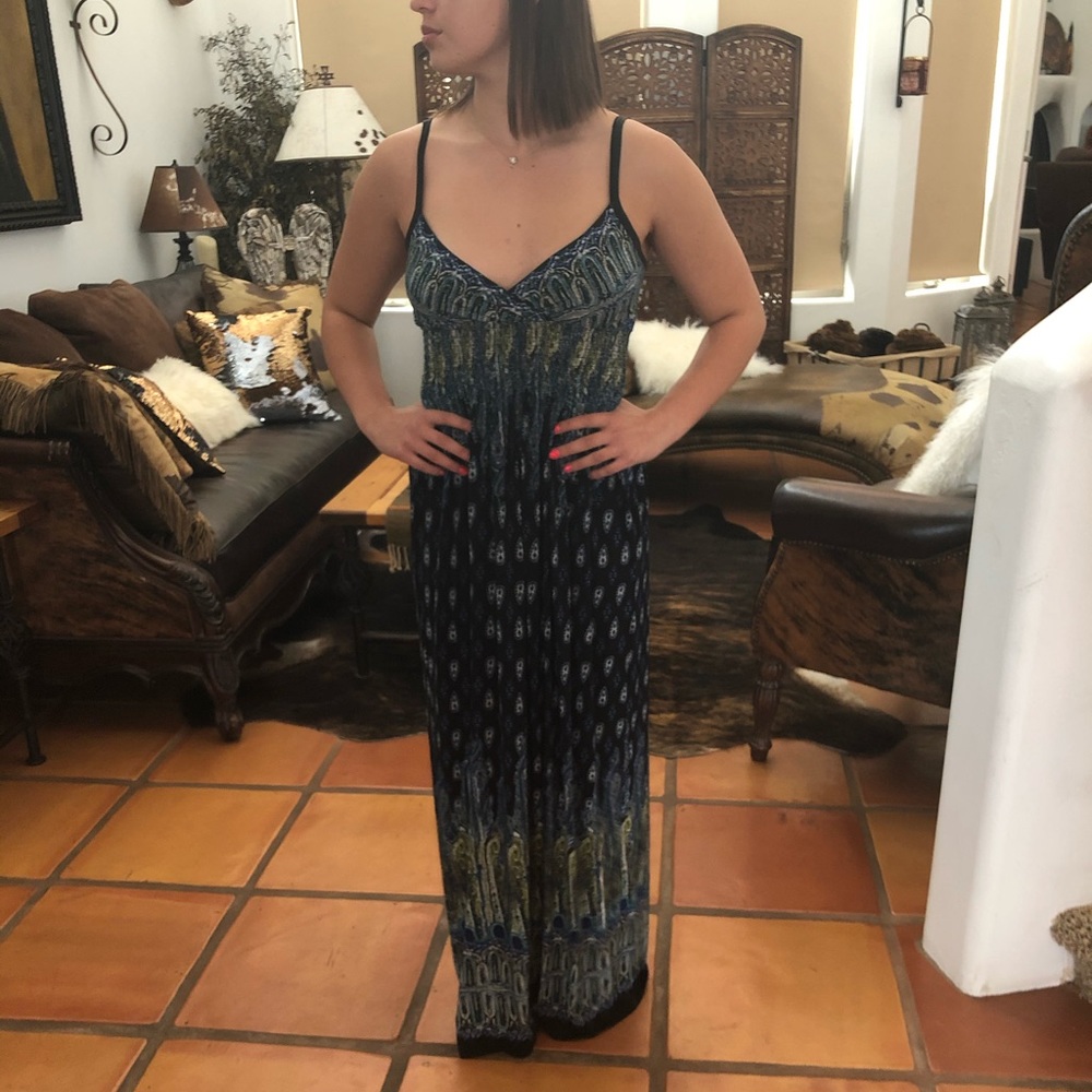 Bailey Blue Paisley Print Maxi